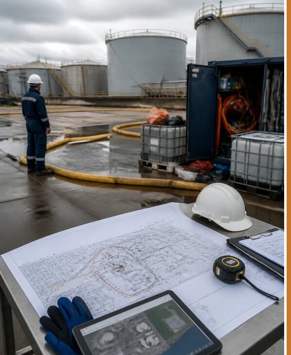 Разработка плана ликвидации разливов нефти в Серпухове